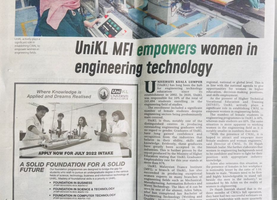 UniKL MFI empowers women in Engineering Technology